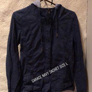 garage navy cargo style jacket